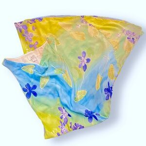 Cache Y2K Beachy Floral Maxi Dress - Small